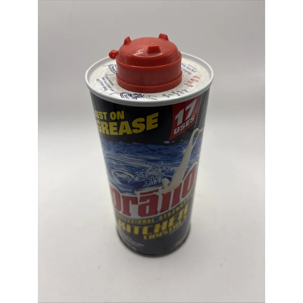 Vtg Drano Professional Strength Kitchen Crystals Clog Remover 18 Oz NEW 2004
